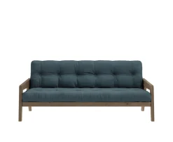 Karup Design Grab Bäddsoffa Brun/Petrol Blue 204cm