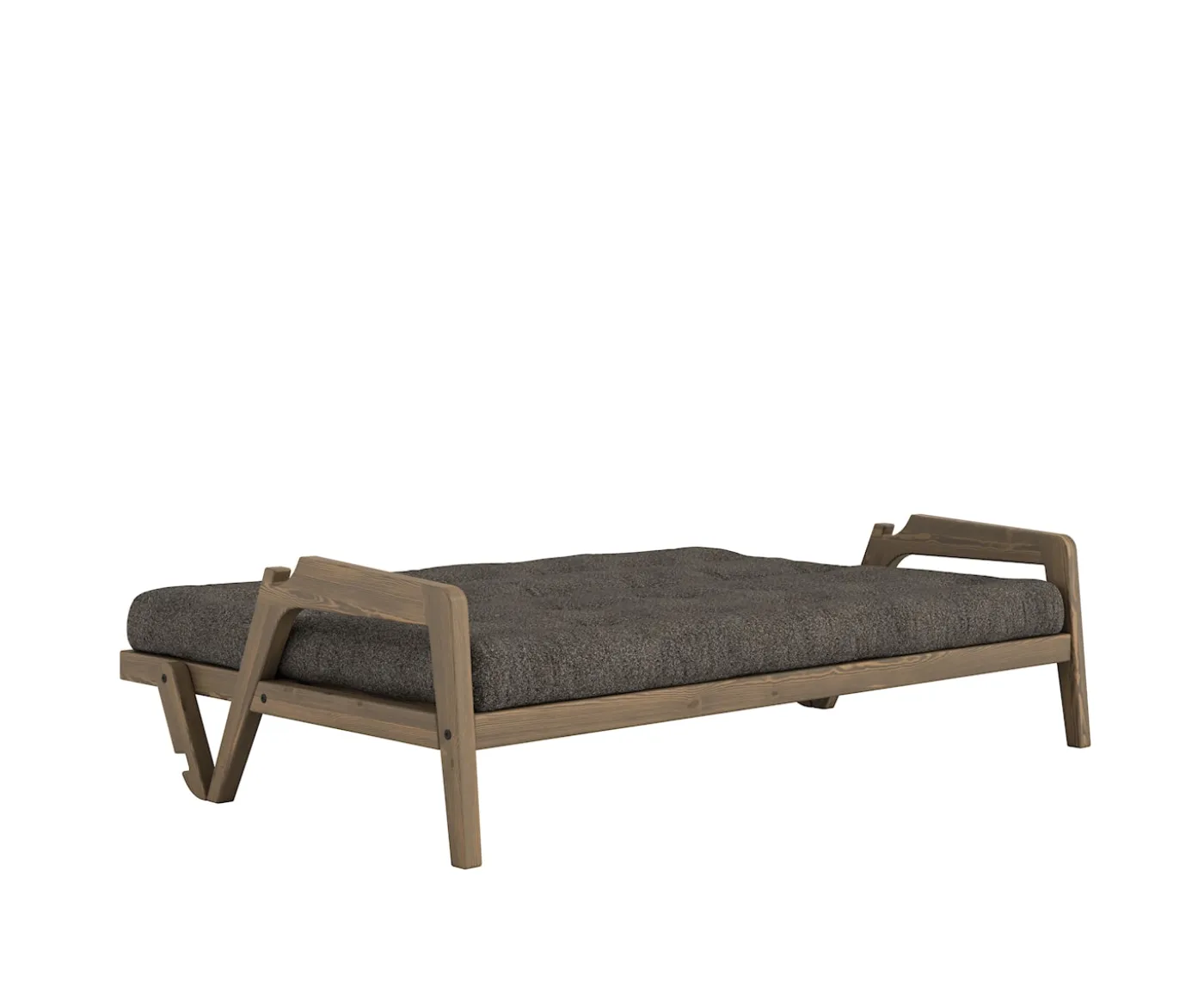 Karup Design Grab Bäddsoffa Carob Brown Lacquered/Mellow Brown 204cm
