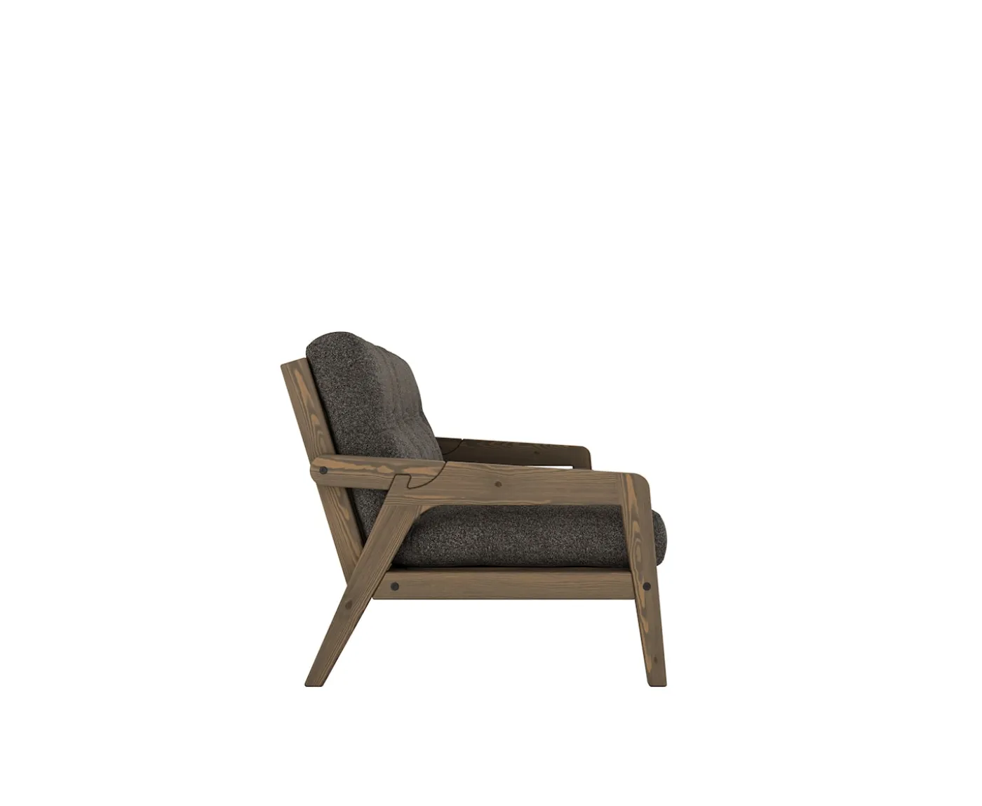 Karup Design Grab Bäddsoffa Carob Brown Lacquered/Mellow Brown 204cm