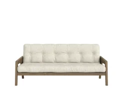 Karup Design Grab Bäddsoffa Carob Brown Lacquered/Soft Chalk 204cm