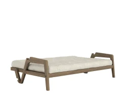 Karup Design Grab Bäddsoffa Carob Brown Lacquered/Soft Chalk 204cm