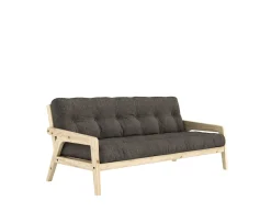 Karup Design Grab Bäddsoffa Clear Lacquered/Mellow Brown 204cm