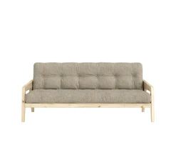 Karup Design Grab Bäddsoffa Clear Lacquered/Warm Sand 204cm