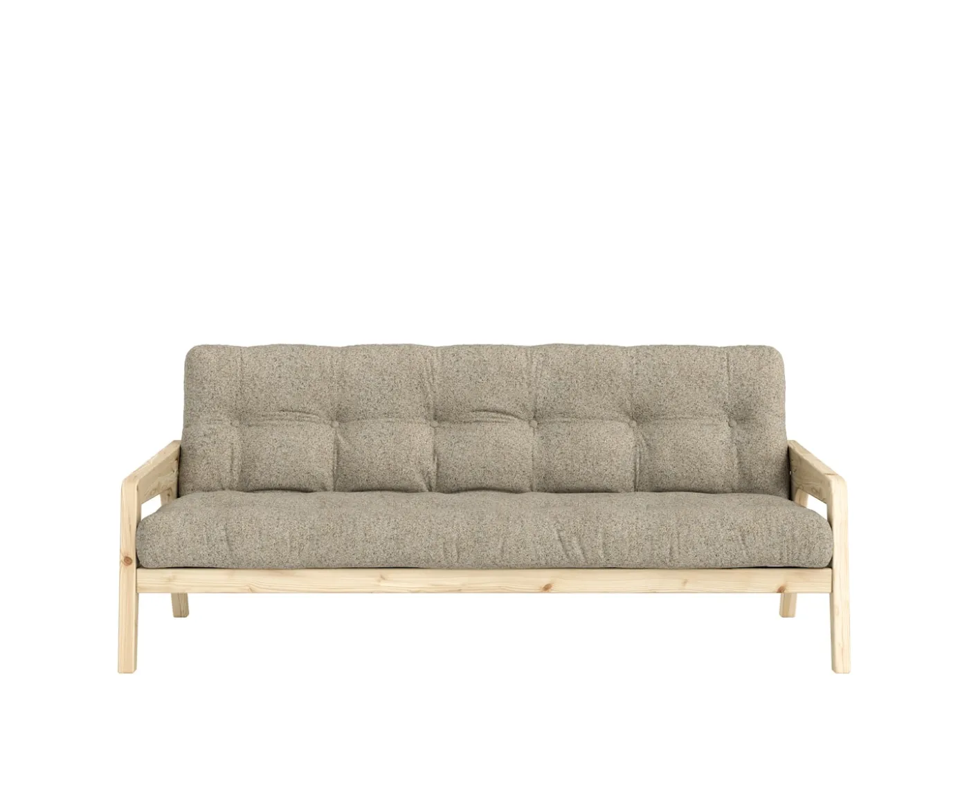 Karup Design Grab Bäddsoffa Clear Lacquered/Warm Sand 204cm