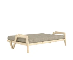 Karup Design Grab Bäddsoffa Clear Lacquered/Warm Sand 204cm