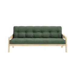 Karup Design Grab Bäddsoffa Natur/Olive Green 204cm
