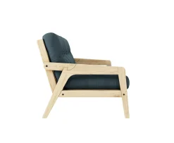 Karup Design Grab Bäddsoffa Natur/Petrol Blue 204cm