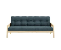 Karup Design Grab Bäddsoffa Natur/Petrol Blue 204cm