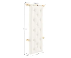 Karup Design Hooked Bäddfotölj Raw Soft Chalk 75x200