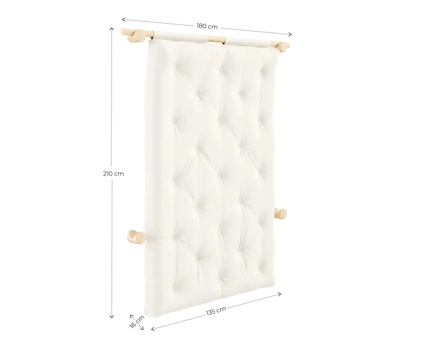 Karup Design Hooked Bäddsoffa Natur/Natural 135x200