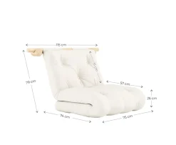 Karup Design Hooked Bäddsoffa Natur/Natural 75x200