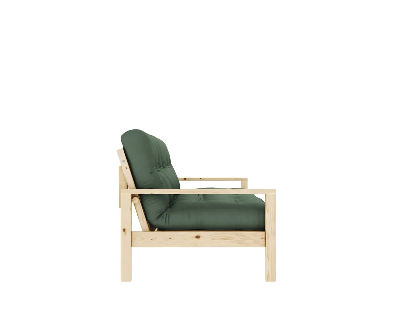 Karup Design Knob Bäddsoffa Natur/Olive Green 190cm