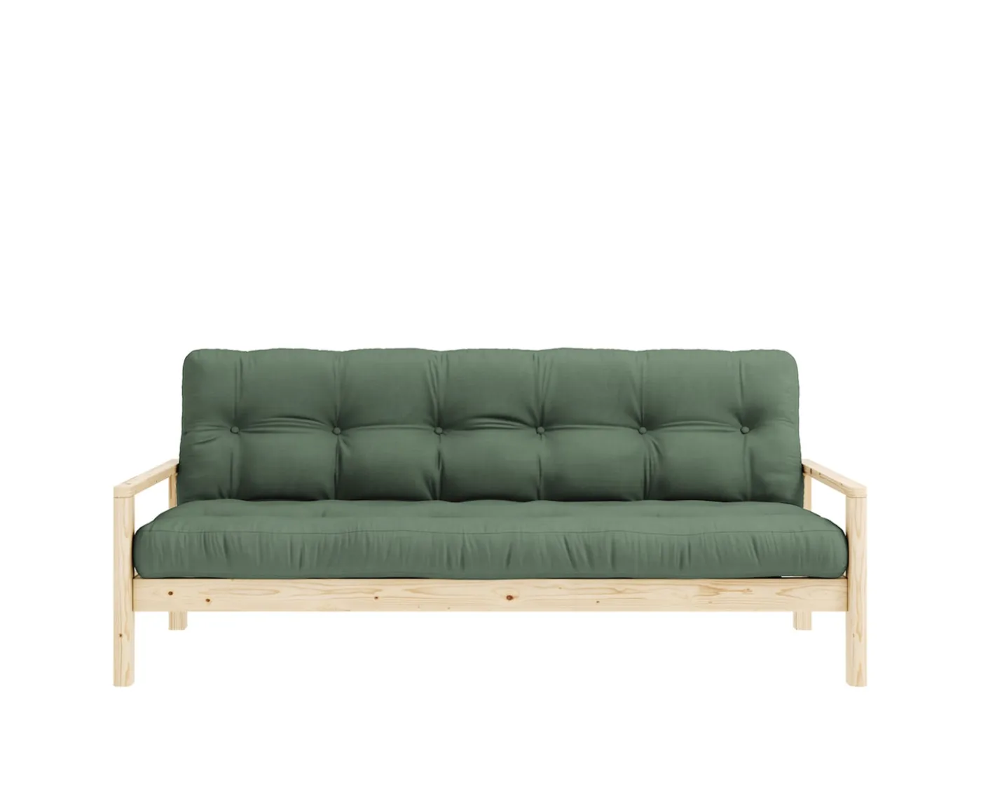 Karup Design Knob Bäddsoffa Natur/Olive Green 190cm