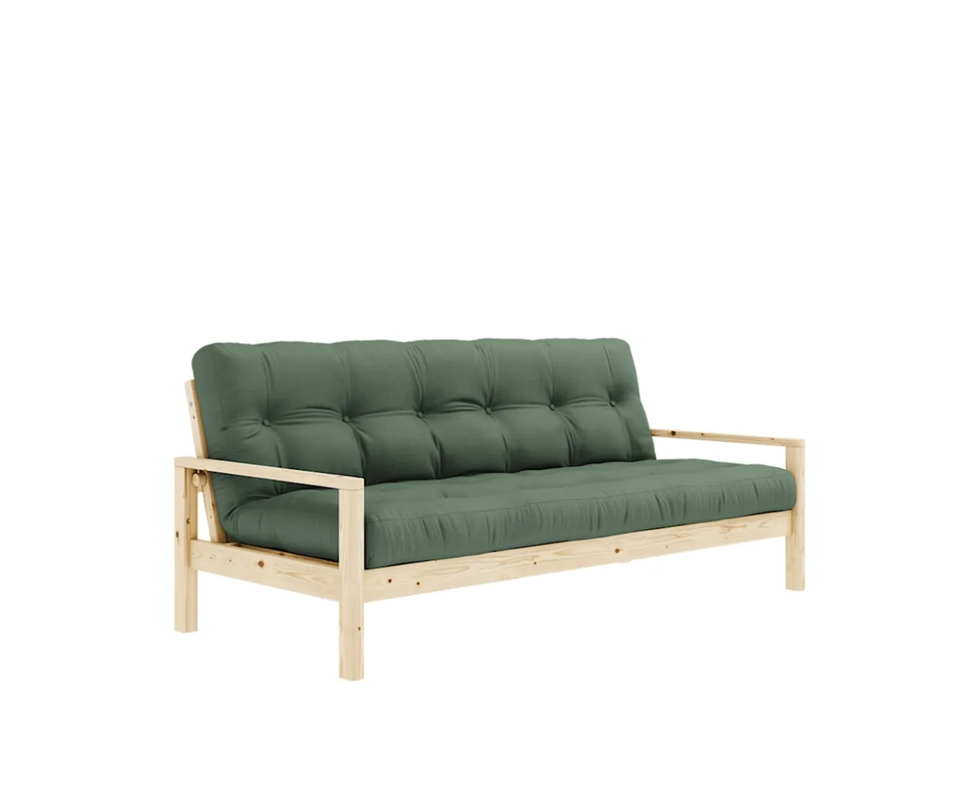 Karup Design Knob Bäddsoffa Natur/Olive Green 190cm