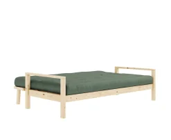 Karup Design Knob Bäddsoffa Natur/Olive Green 190cm