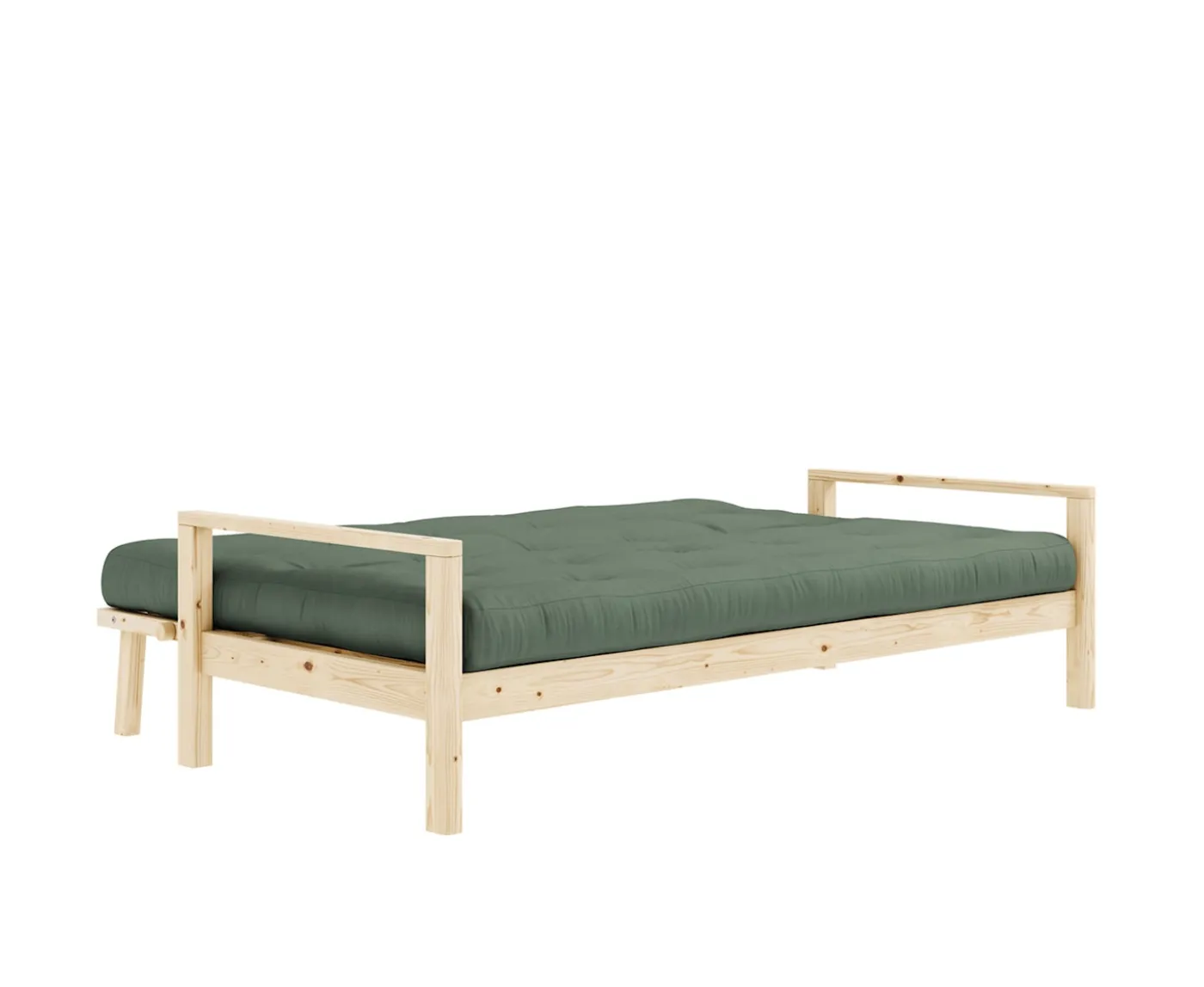 Karup Design Knob Bäddsoffa Natur/Olive Green 190cm