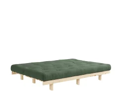 Karup Design Lean Bäddsoffa Raw/Olive Green 200cm