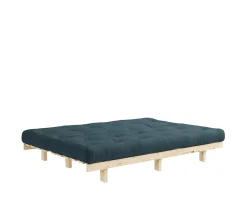 Karup Design Lean Bäddsoffa Raw/Petrol Blue 200cm