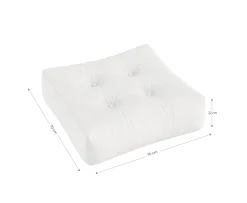 Karup Design More Out Sittpuff White 70x70cm