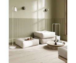 Karup Design More Sittpuff Linen 70x70cm