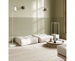 Karup Design More Sittpuff Linen 70x70cm