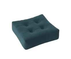 Karup Design More Sittpuff Petrol Blue 70x70cm