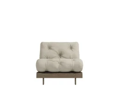 Karup Design Roots Bäddfåtölj Brun/Linen 90cm