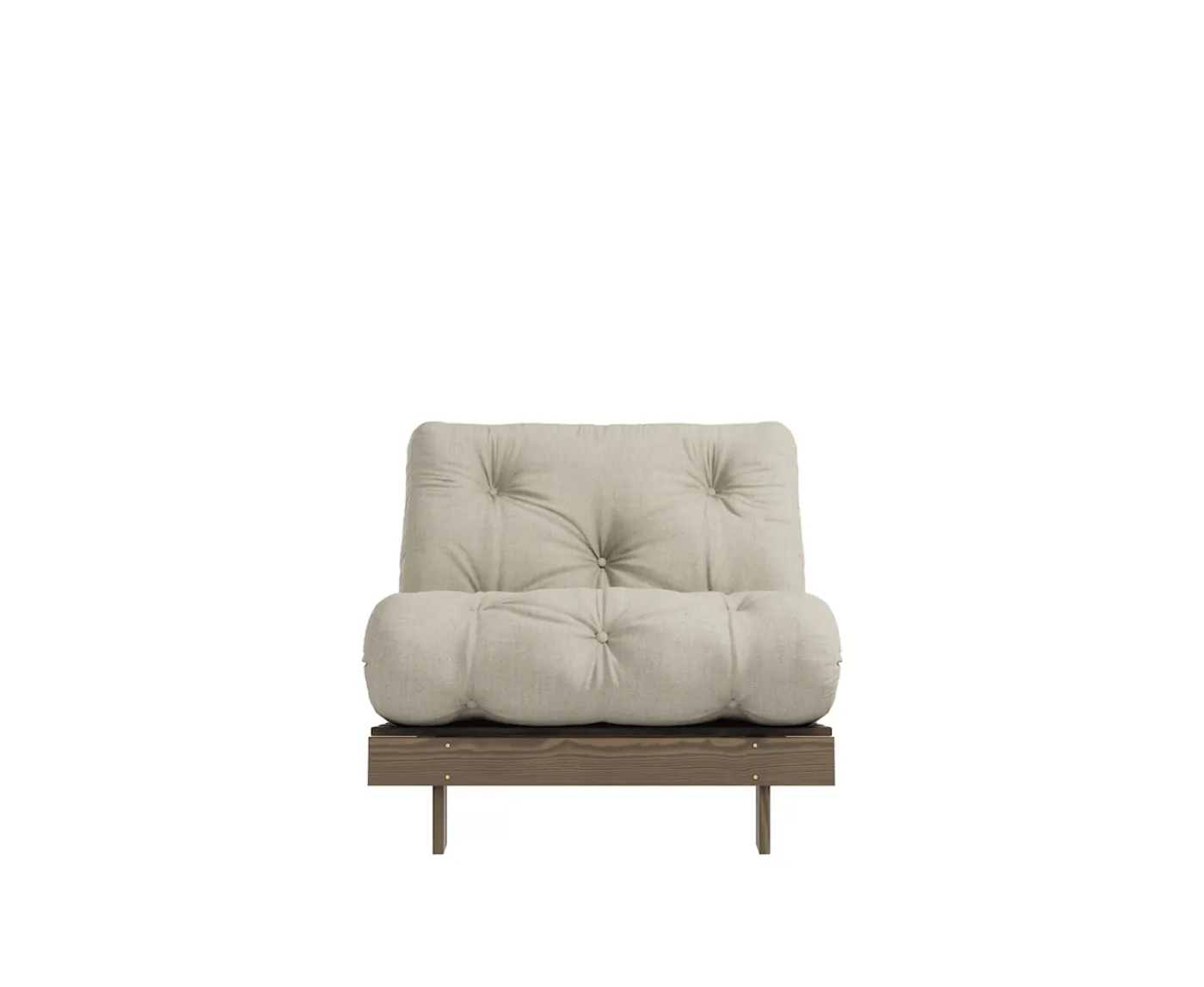 Karup Design Roots Bäddfåtölj Brun/Linen 90cm