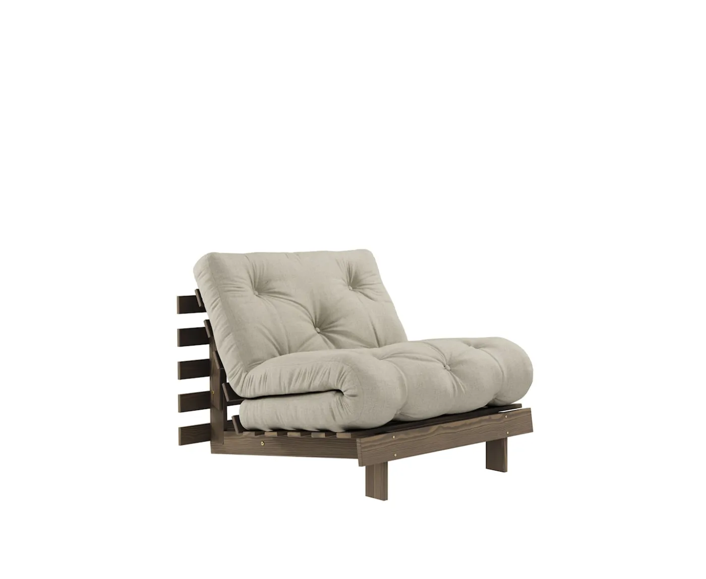 Karup Design Roots Bäddfåtölj Brun/Linen 90cm