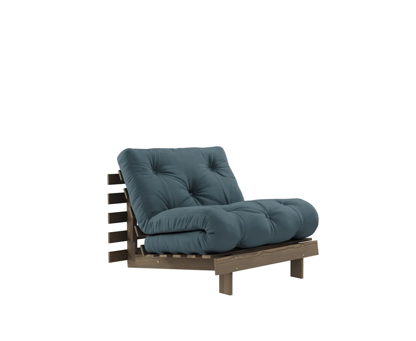 Karup Design Roots Bäddfåtölj Brun/Petrol Blue 90cm