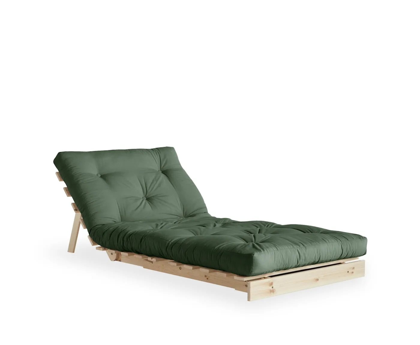 Karup Design Roots Bäddfåtölj Natur/Olive Green 90cm