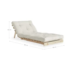Karup Design Roots Bäddfåtölj Natur/Wheat Beige 90cm
