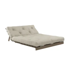 Karup Design Roots Bäddsoffa Brun/Linen 140cm