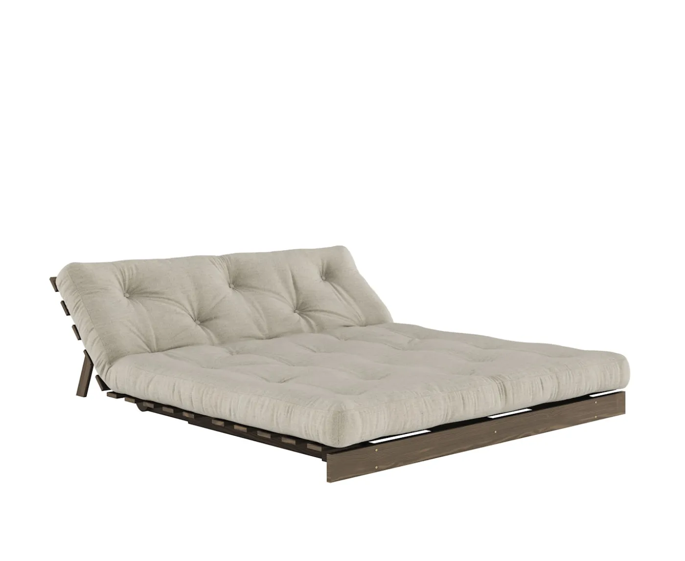 Karup Design Roots Bäddsoffa Brun/Linen 160cm