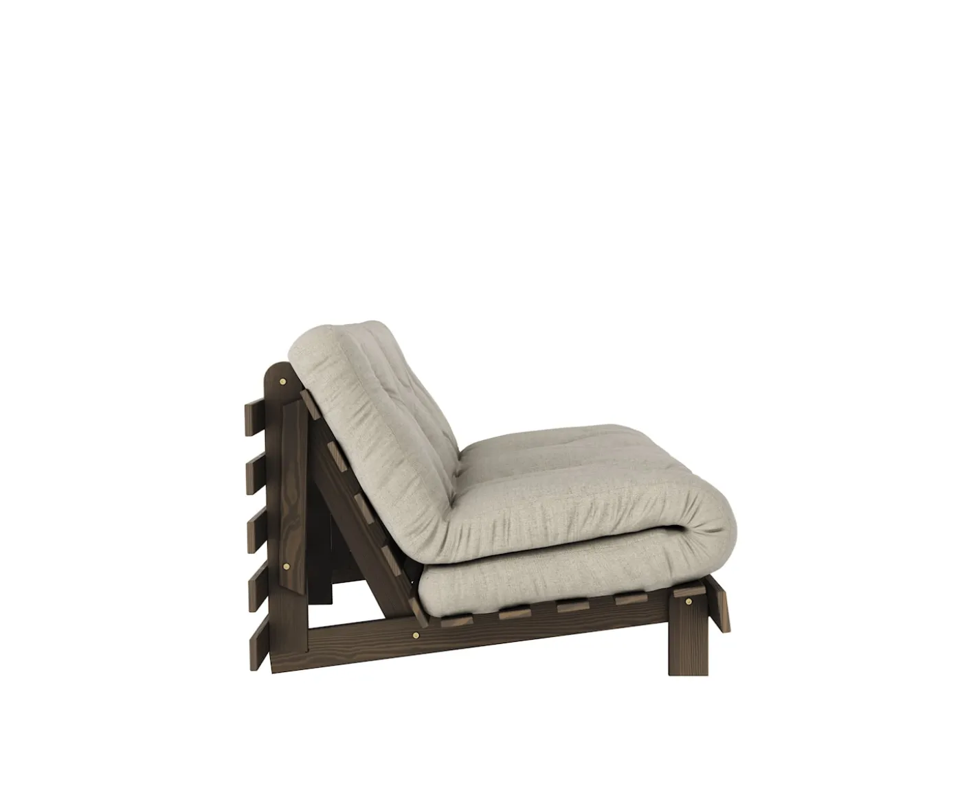 Karup Design Roots Bäddsoffa Brun/Linen 160cm