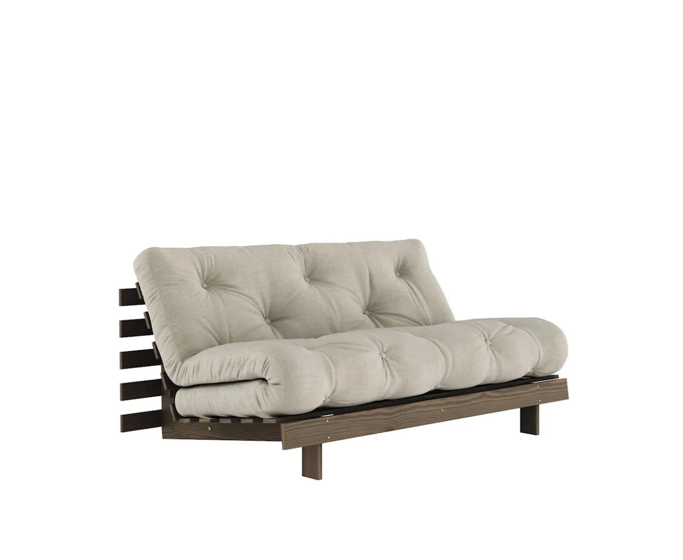 Karup Design Roots Bäddsoffa Brun/Linen 160cm