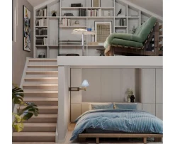 Karup Design Roots Bäddsoffa Brun/Olive Green 160cm