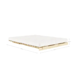 Karup Design Roots Bäddsoffa Brun/Olive Green 160cm