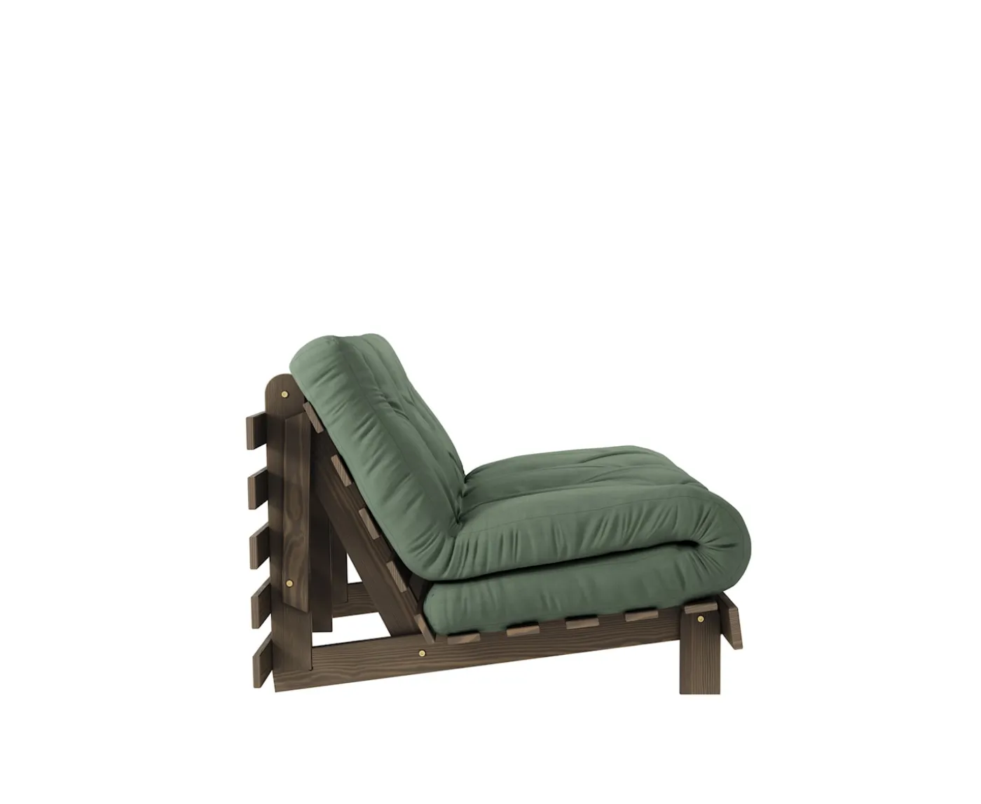 Karup Design Roots Bäddsoffa Brun/Olive Green 140cm