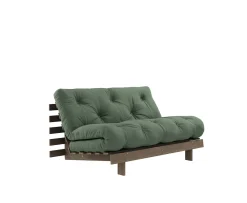 Karup Design Roots Bäddsoffa Brun/Olive Green 140cm