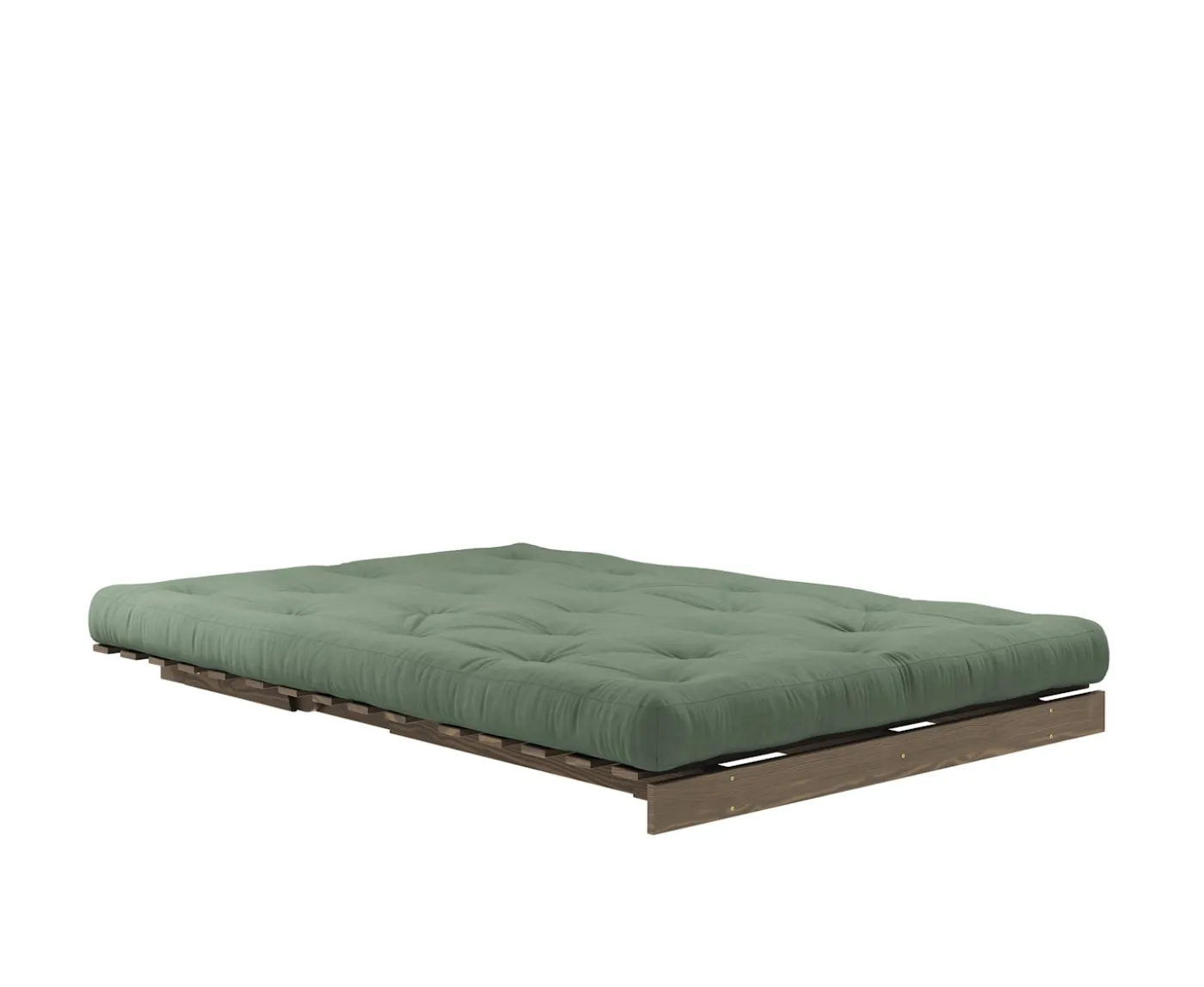 Karup Design Roots Bäddsoffa Brun/Olive Green 140cm