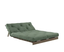 Karup Design Roots Bäddsoffa Brun/Olive Green 140cm