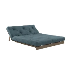 Karup Design Roots Bäddsoffa Brun/Petrol Blue 140cm