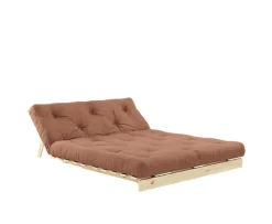 Karup Design Roots Bäddsoffa Natur/Clay Brown 140cm
