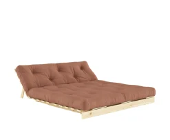 Karup Design Roots Bäddsoffa Natur/Clay Brown 160cm
