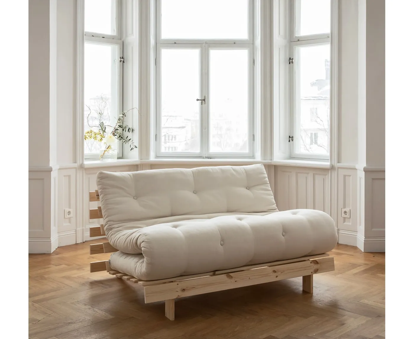 Karup Design Roots Bäddsoffa Natur/Natural 140cm