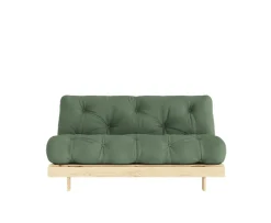 Karup Design Roots Bäddsoffa Natur/Olive Green 160cm