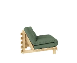 Karup Design Roots Bäddsoffa Natur/Olive Green 160cm