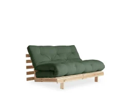 Karup Design Roots Bäddsoffa Natur/Olive Green 140cm