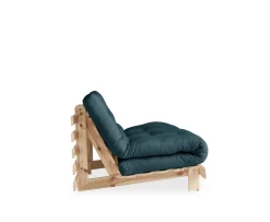Karup Design Roots Bäddsoffa Natur/Petrol Blue 140cm